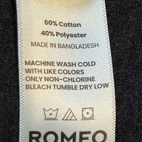 Romeo NYC Men's Size Large Blue Short Sleeve 3 Button Polo Shirt Casual Comfort - Picture 4 of 6